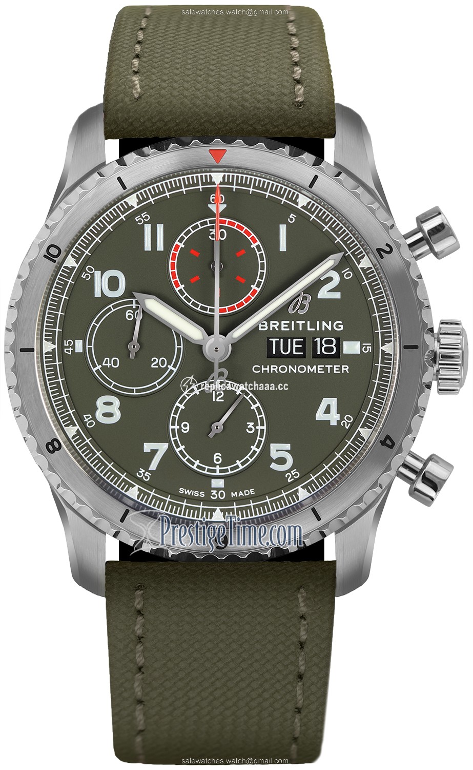 a133161a1L1x2 Breitling Aviator 8 Chronograph 43 Curtiss Warhawk Mens Watch a133161a1L1x2 Breitling Aviator 8 Chronograph 43 Curtiss Warhawk Mens Watch
